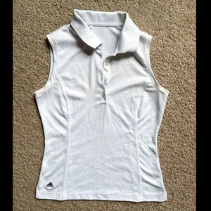 Women’s White Adidas Tennis/Golf Shirt - S
